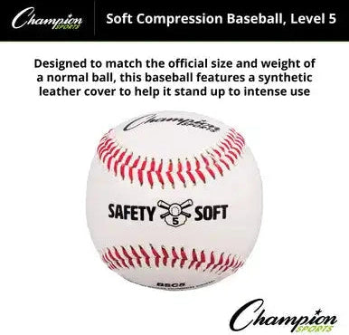 Champion Sports Bsc Soft Compression Baseballs - Doz
