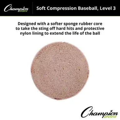 Champion Sports Bsc Soft Compression Baseballs - Doz