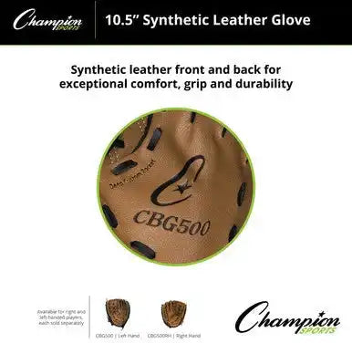 Champion Sports Cbg500 Cbg500 10.5’’ Synthetic Leather Fielder’s Glove - Ea