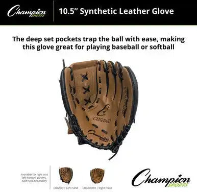 Champion Sports Cbg500 Cbg500 10.5’’ Synthetic Leather Fielder’s Glove - Ea