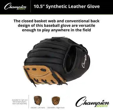 Champion Sports Cbg500 Cbg500 10.5’’ Synthetic Leather Fielder’s Glove - Ea