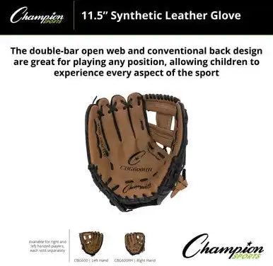 Champion Sports Cbg600 Cbg600 11.5’’ Synthetic Leather Fielder’s Glove - Ea