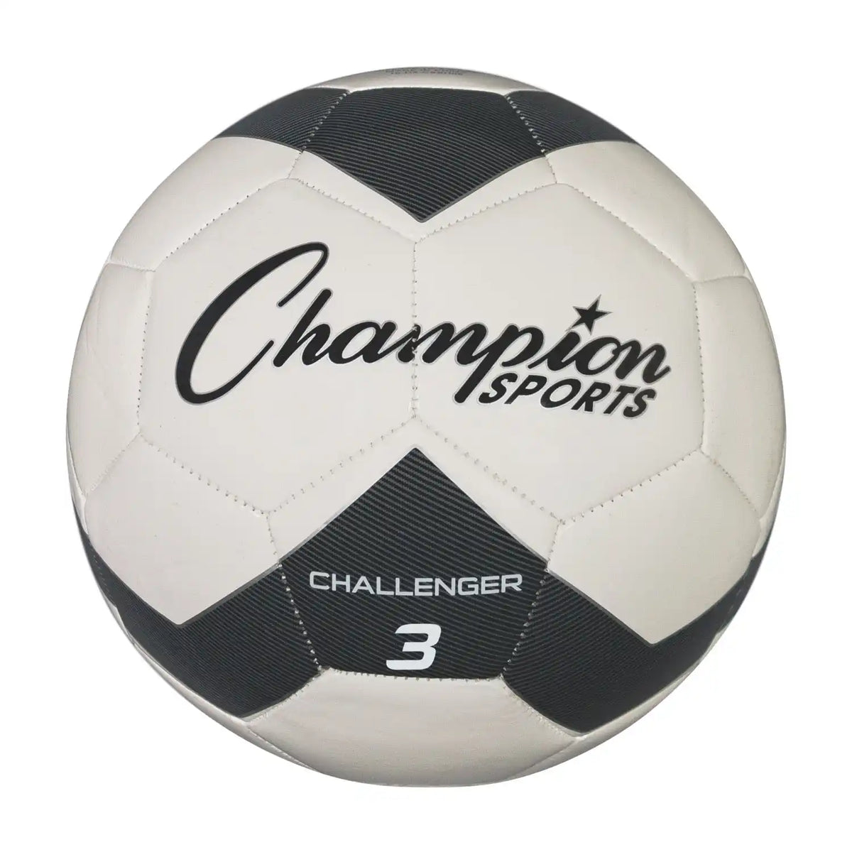 Champion Sports Ch3 Challenger Soccer Ball Size 3 - Ea - Black