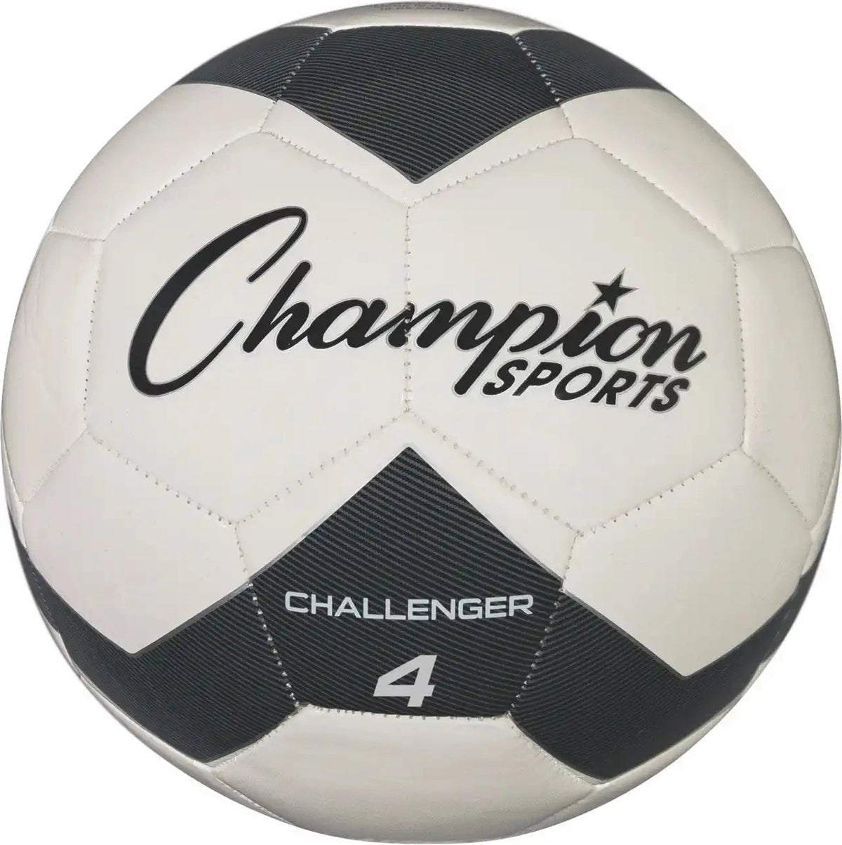 Champion Sports Ch4 Challenger Soccer Ball Size 4 - Ea - Black