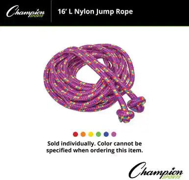Champion Sports Cr Nylon Braided Jump Rope - Ea