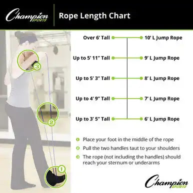 Champion Sports Cr Nylon Braided Jump Rope - Ea