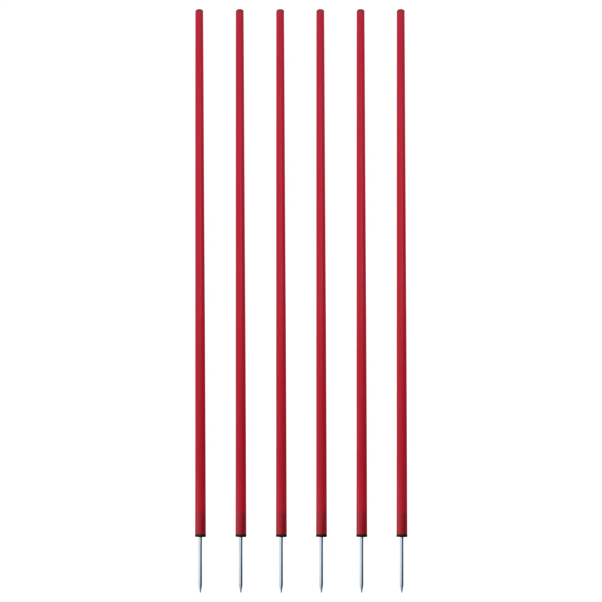 Champion Sports Cs6 Coaching Sticks Set of 6 - Red