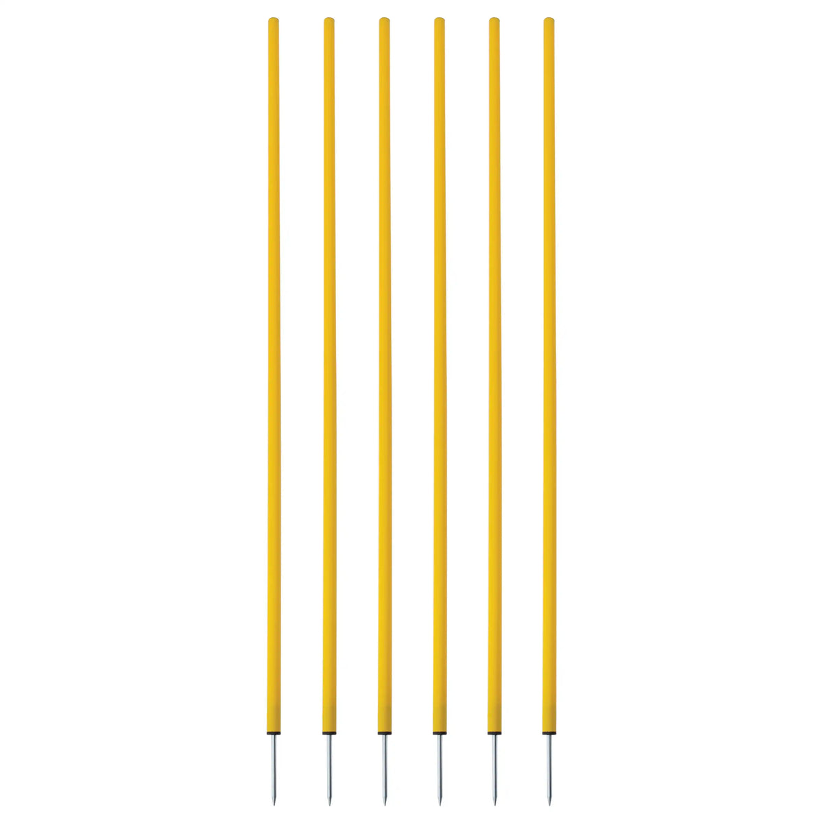Champion Sports Cs6 Coaching Sticks Set of 6 - Yellow