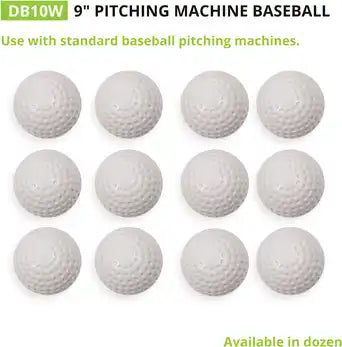 Champion Sports Db10 Dimpled Pitching Machine Baseballs - Doz