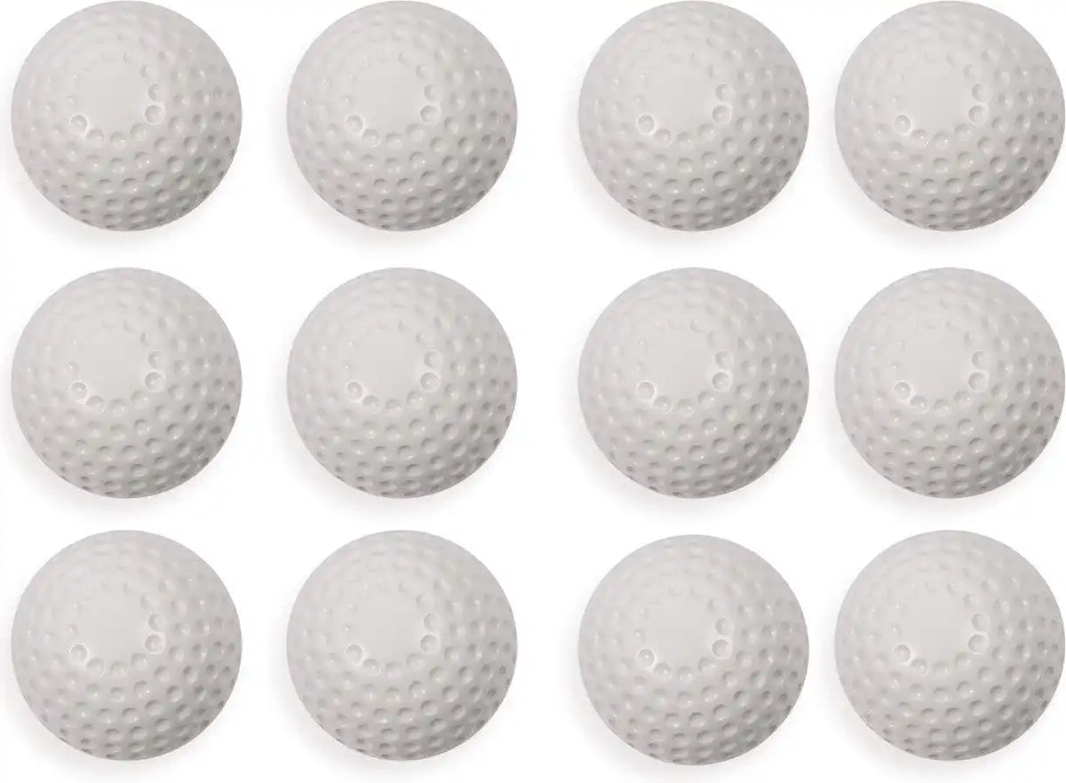 Champion Sports Db10 Dimpled Pitching Machine Baseballs - Doz - White