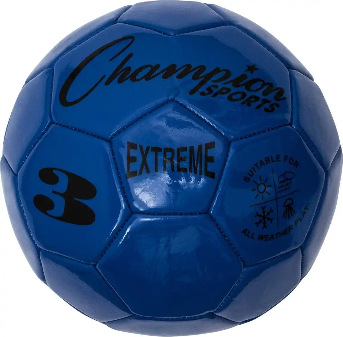 Champion Sports Ex3 Extreme Soccer Ball Size 3 - Ea - Blue