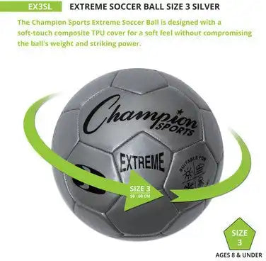 Champion Sports Ex3 Extreme Soccer Ball Size 3 - Ea