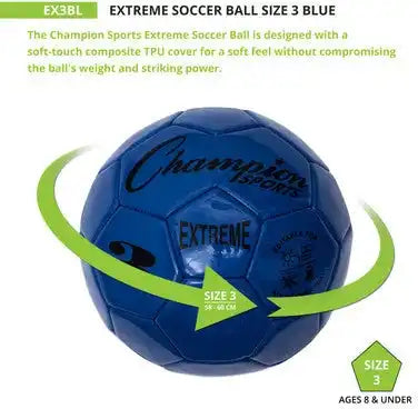 Champion Sports Ex3 Extreme Soccer Ball Size 3 - Ea
