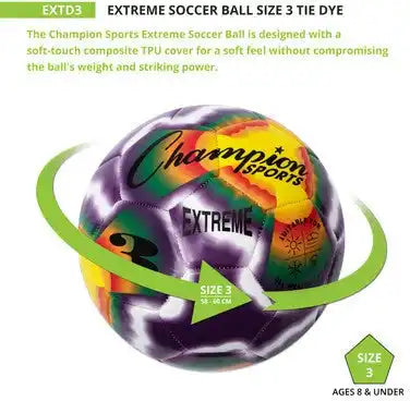 Champion Sports Ex3 Extreme Soccer Ball Size 3 - Ea