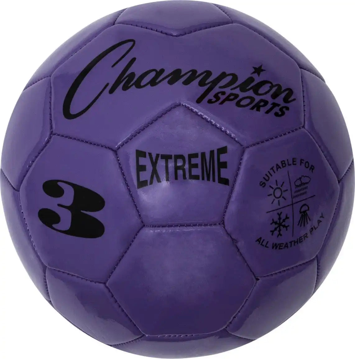 Champion Sports Ex3 Extreme Soccer Ball Size 3 - Ea - Purple