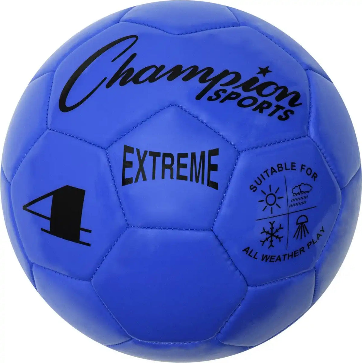 Champion Sports Ex4 Extreme Soccer Ball Size 4 - Ea - Blue