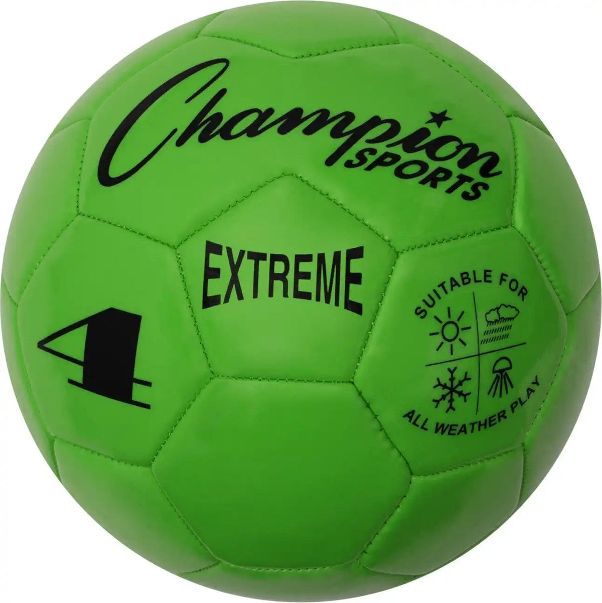 Champion Sports Ex4 Extreme Soccer Ball Size 4 - Ea - Green