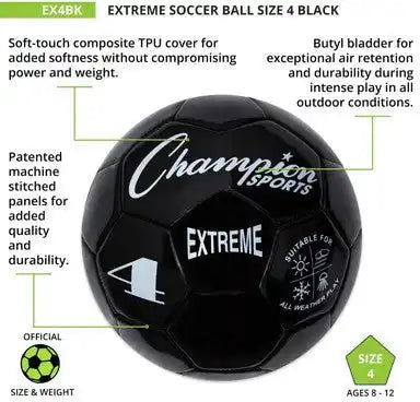 Champion Sports Ex4 Extreme Soccer Ball Size 4 - Ea