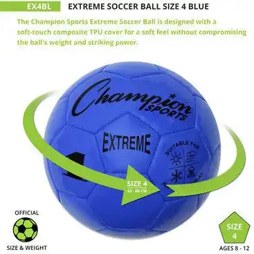 Champion Sports Ex4 Extreme Soccer Ball Size 4 - Ea