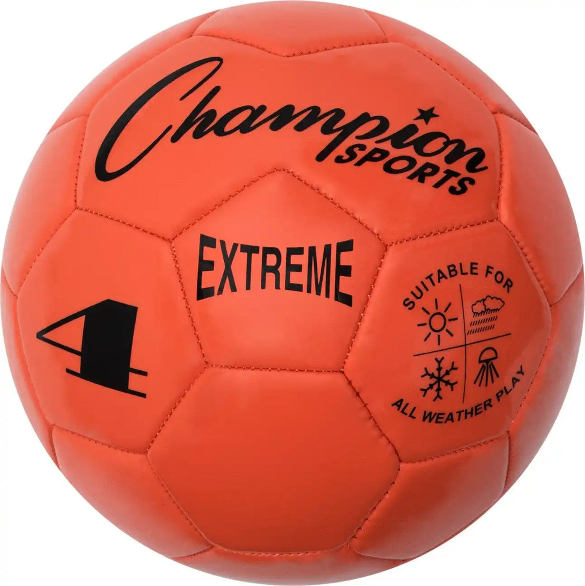 Champion Sports Ex4 Extreme Soccer Ball Size 4 - Ea - Orange