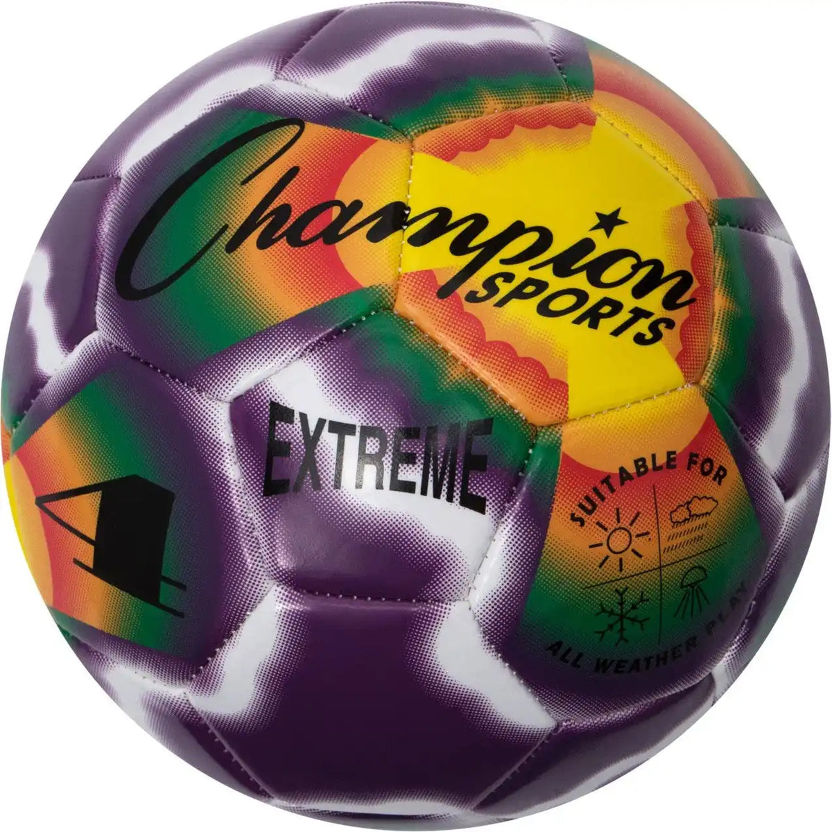 Champion Sports Ex4 Extreme Soccer Ball Size 4 - Ea - Tie-dye