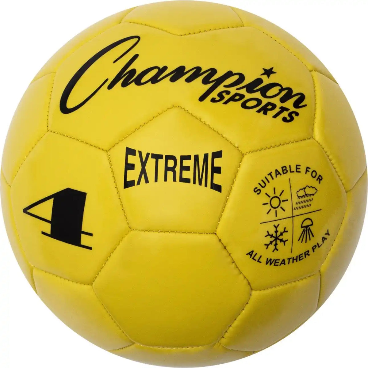 Champion Sports Ex4 Extreme Soccer Ball Size 4 - Ea - Yellow
