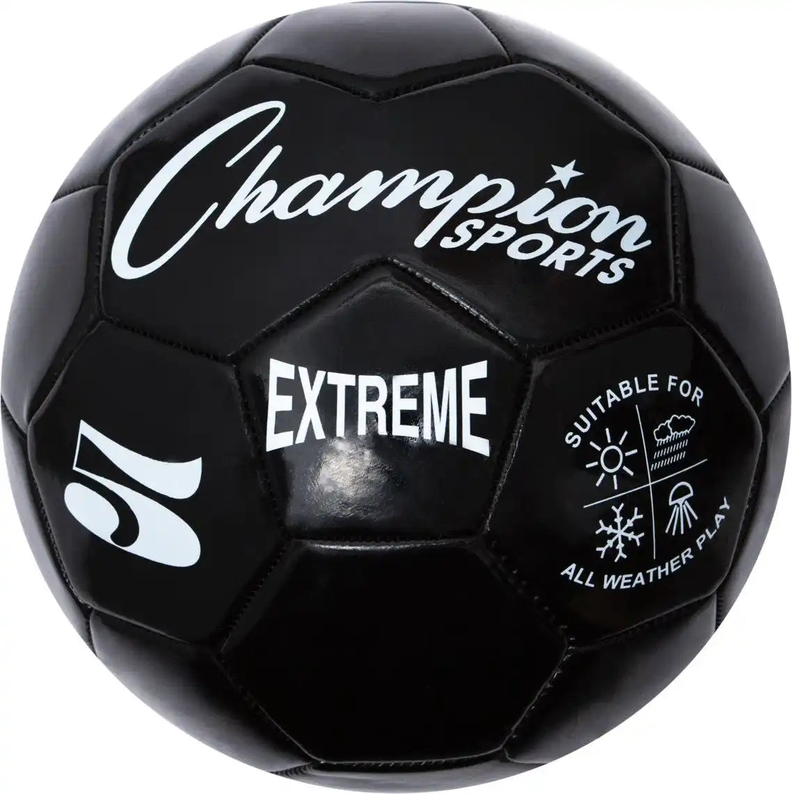 Champion Sports Ex5 Extreme Soccer Ball Size 5 - Ea - Black