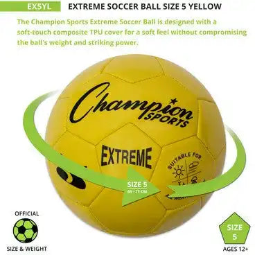 Champion Sports Ex5 Extreme Soccer Ball Size 5 - Ea