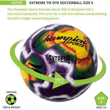 Champion Sports Ex5 Extreme Soccer Ball Size 5 - Ea