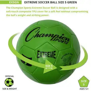 Champion Sports Ex5 Extreme Soccer Ball Size 5 - Ea