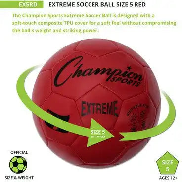 Champion Sports Ex5 Extreme Soccer Ball Size 5 - Ea