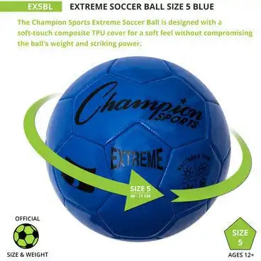 Champion Sports Ex5 Extreme Soccer Ball Size 5 - Ea