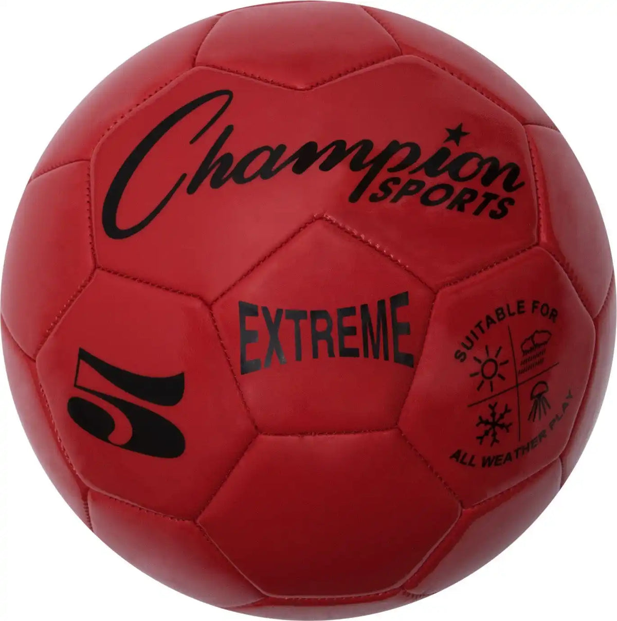 Champion Sports Ex5 Extreme Soccer Ball Size 5 - Ea - Red
