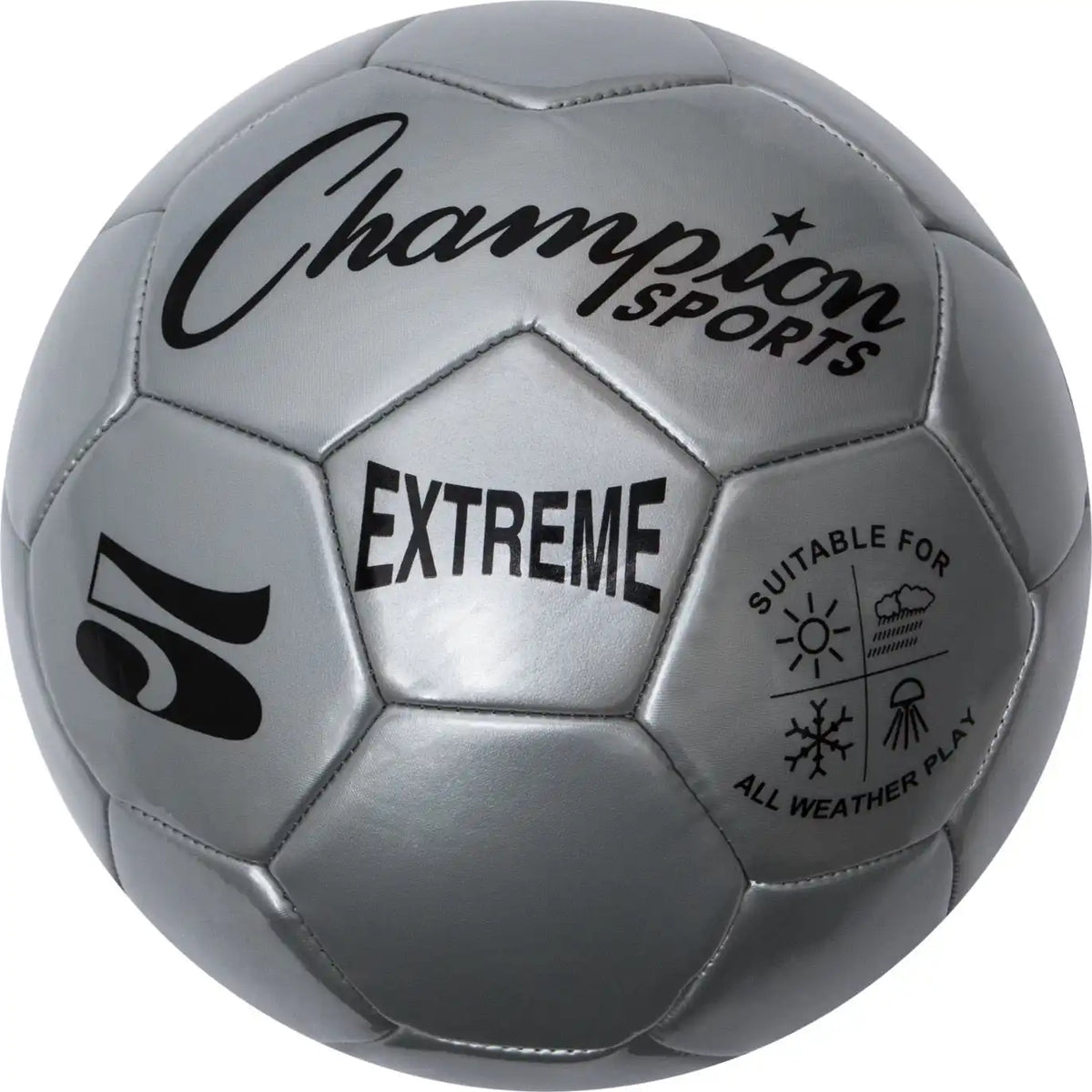 Champion Sports Ex5 Extreme Soccer Ball Size 5 - Ea - Silver