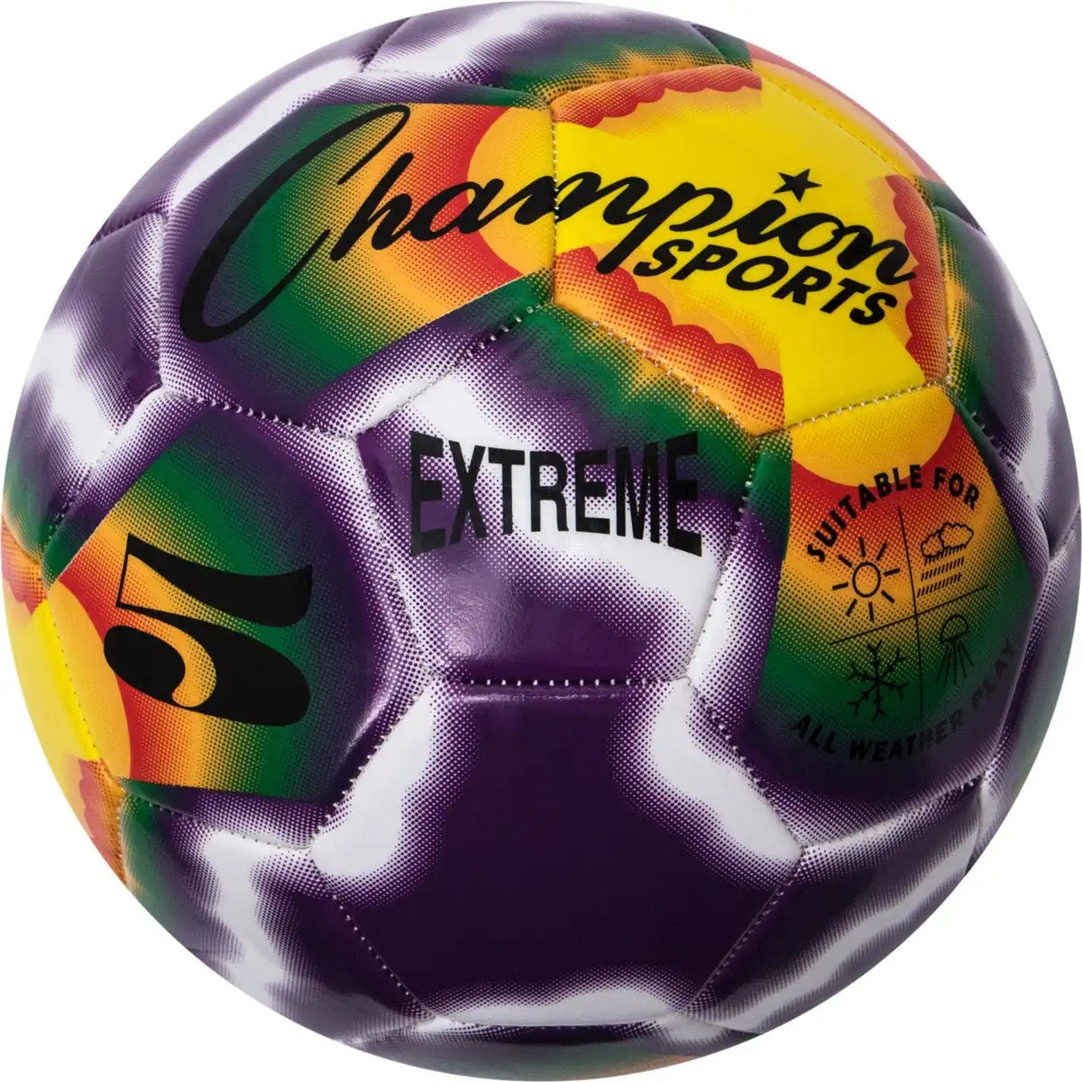 Champion Sports Ex5 Extreme Soccer Ball Size 5 - Ea - Tie-dye
