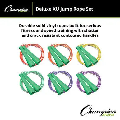 Champion Sports Exrset Deluxe Xu Jump Rope - Set