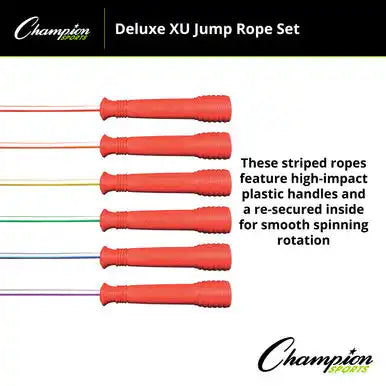 Champion Sports Exrset Deluxe Xu Jump Rope - Set