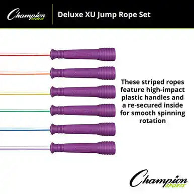 Champion Sports Exrset Deluxe Xu Jump Rope - Set