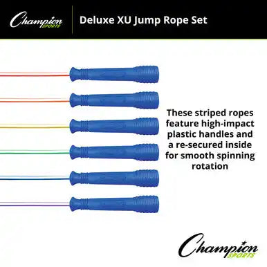 Champion Sports Exrset Deluxe Xu Jump Rope - Set
