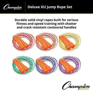 Champion Sports Exrset Deluxe Xu Jump Rope - Set