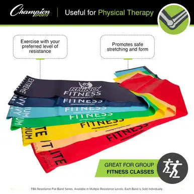 Champion Sports Fb4 Resistance Therapy/exercise Flat Band - Ea