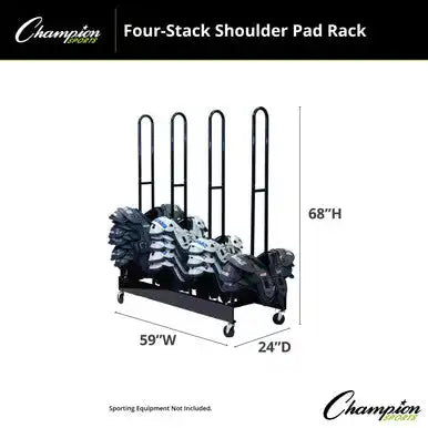 Champion Sports Fbspr Shoulder Pad Rack - Ea