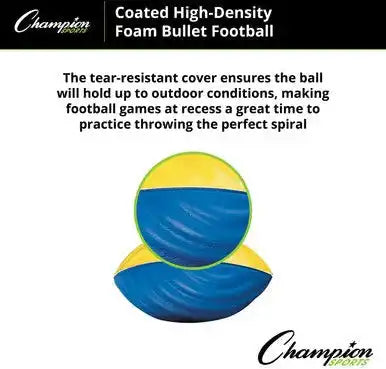 Champion Sports Ffc Coated High-density Foam Football - Ea