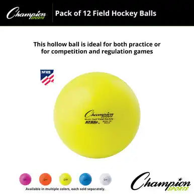 Champion Sports Fhb1 Field Hockey Balls - Doz