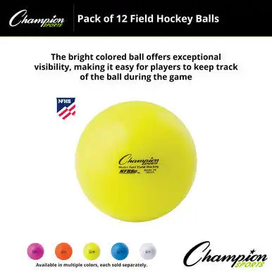 Champion Sports Fhb1 Field Hockey Balls - Doz
