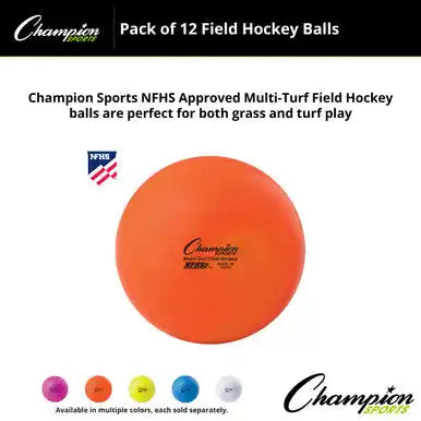 Champion Sports Fhb1 Field Hockey Balls - Doz