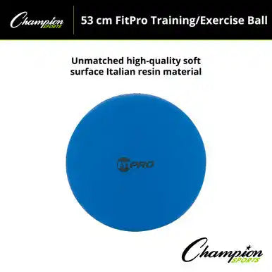 Champion Sports Fp5 Fitpro Training/exercise Ball 53 Cm - Ea - Blue