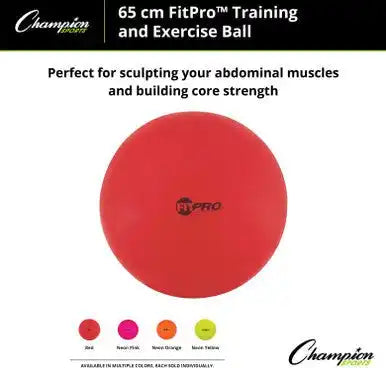 Champion Sports Fp6 Fitpro Training/exercise Ball 65 Cm - Ea