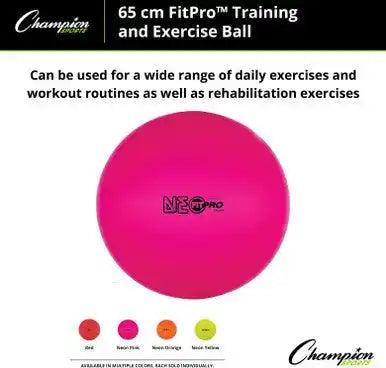 Champion Sports Fp6 Fitpro Training/exercise Ball 65 Cm - Ea