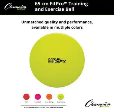 Champion Sports Fp6 Fitpro Training/exercise Ball 65 Cm - Ea